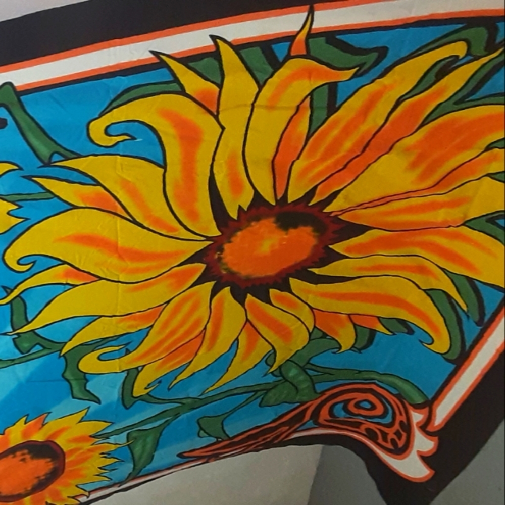 Large sunflower tapestry